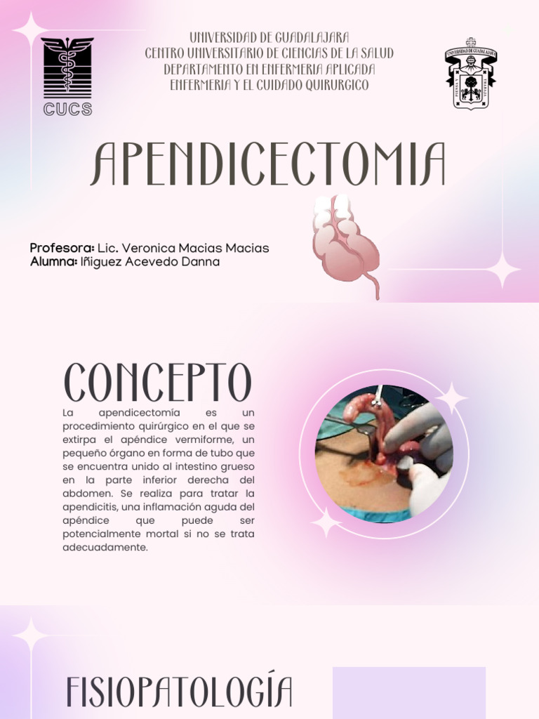 Apendicectomia | PDF | Cirugía | Enfermedades y trastornos
