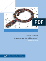 Interpretive Social Research - Rosenthal - Interpretive - Sección 6
