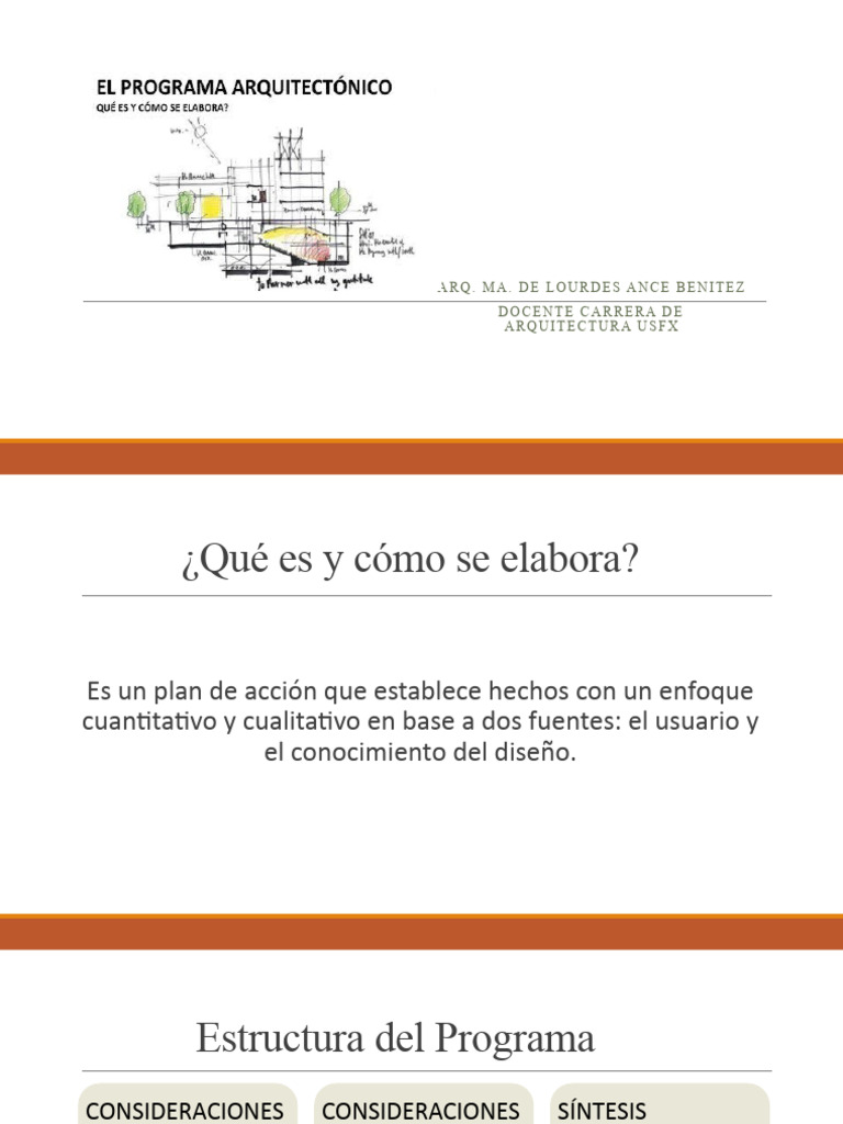 Programa de Diseño Arquitectónico | PDF