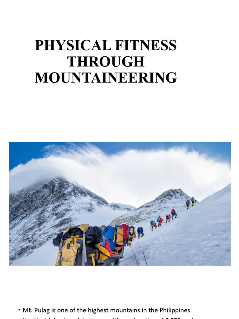 Physical Fitness Through Mountaineering PDF Mountaineering Mountains