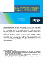 Mengaplikasikan E-Spt Masa PPH Pasal 21-26