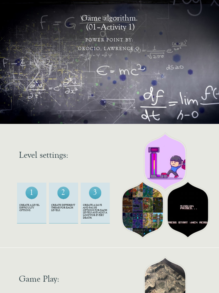 Game Algorithm for Level Design | PDF