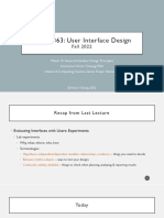 CMPT 363: User Interface Design: Fall 2022