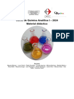 Librillo de Prácticas. Curso de Química Analítica I. 2024. Material Didáctico.