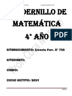 Cuadernillo 4to Año (1ra Parte) - 1