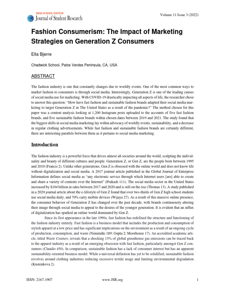 Image showcasing Gen Z's Shift in Fashion Marketing Strategies | PDF | Fashion | Brand