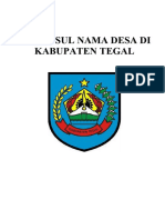 Asal Usul Desa Kab Tegal