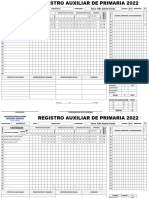 Formato de Registro Auxiliar - II Bimestre 2022 3ero de Primaria MATE E HISTORIA