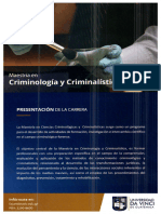 Maestría en Criminología y Criminalística