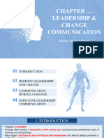 Chapter 9 - Leadership and Change Communication