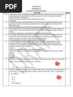 Class Xii Maths Chapter 13 Probability (Includes Competency-Based Test Items) Marks Wise