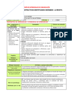 Ses-Lun-Comun-Leemos Textos Instructivos Identificando Sinónimos La Receta