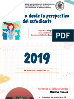 EXPERIENCIA DESDE LA PERSPECTIVA DEL ESTUDIANTE - IB 2019-20. Saldaña K y Calderón F