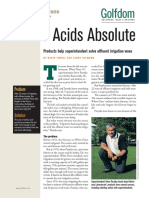 Aminoacids Absolute Products Help Superintendent Solve Effluent Irrigation Woes
