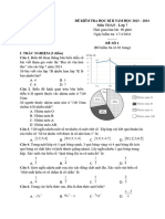 ĐỀ KIỂM TRA HỌC KÌ II NĂM HỌC 2023