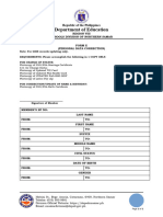 New Template Form e Personal Data Correction