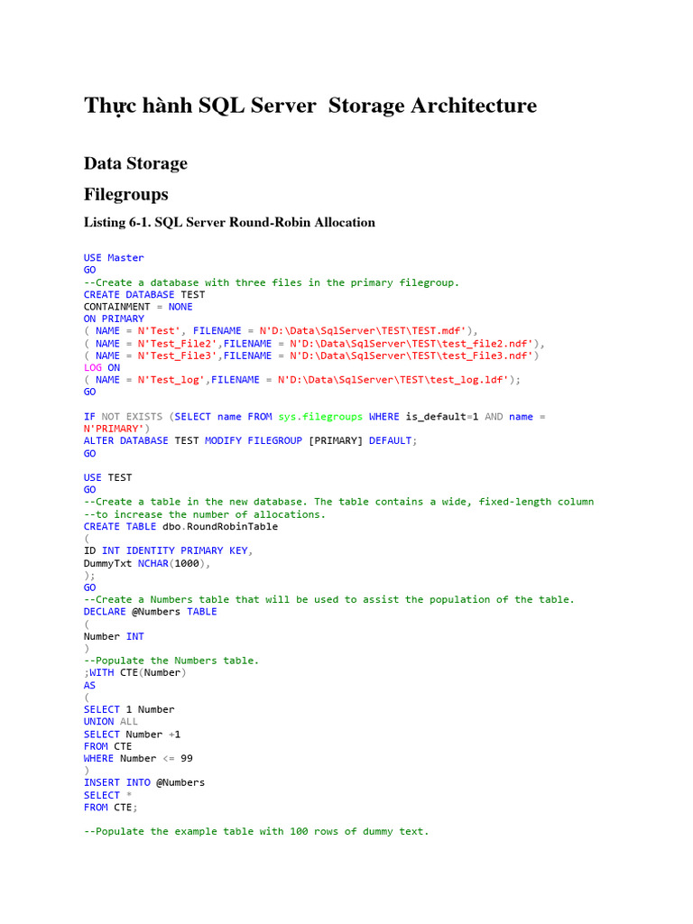 C2-SQL Server Storage Architecture | PDF | Databases | Information ...