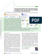 Deng Et Al 2021 Tuning of Molecular Interactions Between Zein and Tannic Acid To Modify Sunflower Sporopollenin Exine