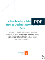 YCombinator - How To Design Better Pitch Deck