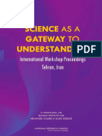 National Research Council - Science As A Gateway To Understanding - International Workshop Proceedings, Tehran, Iran (2008)