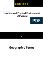 Lecture # 8 Geogrphy and Physical Environment of Paksitan