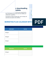 IC Marketing Plan Calendar With Budget Tracker 11025