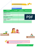 Autoevalución - Sem1 - 1exp - Comunicacion - 3ero - Primaria