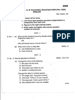 Language English Kannada in Law Question Paper