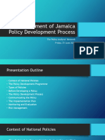 Government of Jamaica's Policy Development Process
