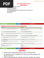 Java Programming - UNIT-III Part A