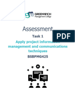 BSBPMG425 - Assessment Task 1 V1.1