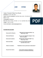 Curriculum Fernando N. Toro