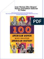100 American Women Who Shaped American History 2Nd Edition Deborah G Felder full chapter