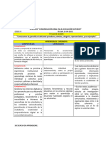 Sesion de Aprendizaje Lectura y Escritura 2023