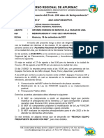 INFORMES TRAMITADOS PARA DICHAS OFICINAS, de Informe de Comision de Servicio Lima GRPPAT Como Encargada