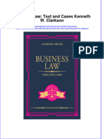 Business Law Text and Cases Kenneth W Clarkson Full Chapter