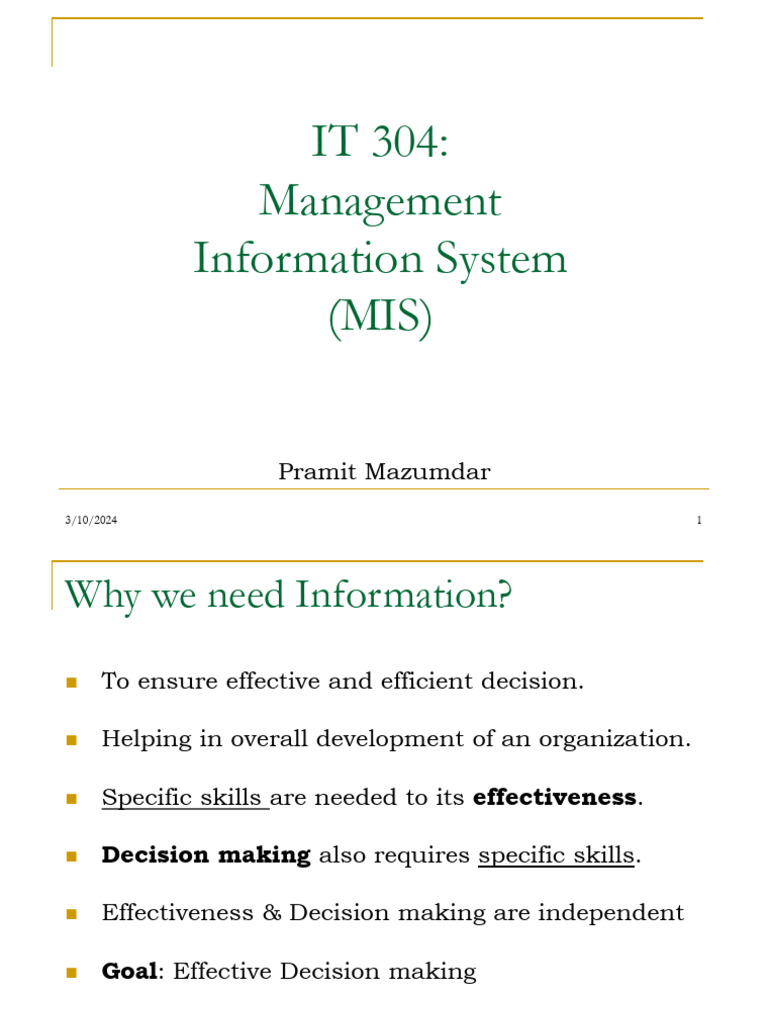 IT304 - Class Slides | PDF | Tacit Knowledge | Knowledge