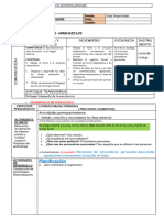 Propósitos de Aprendizaje: Planificación