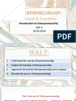 Introduction To Entrepreneurship