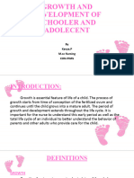 Growth and Development of Schooler and Adolecent