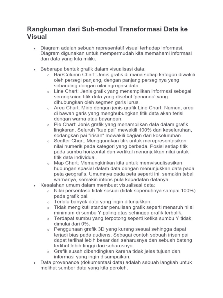 Prinsip Visualisasi Data Efektif | PDF
