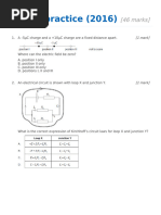 Topic 5 Practice (2016) : (46 Marks)