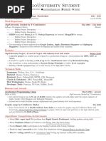 Algouniversity Student Resume Template