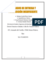 Retrasos de Entrega y Producción Insuficiente