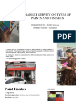 Market Survey and Report On Types of Paints