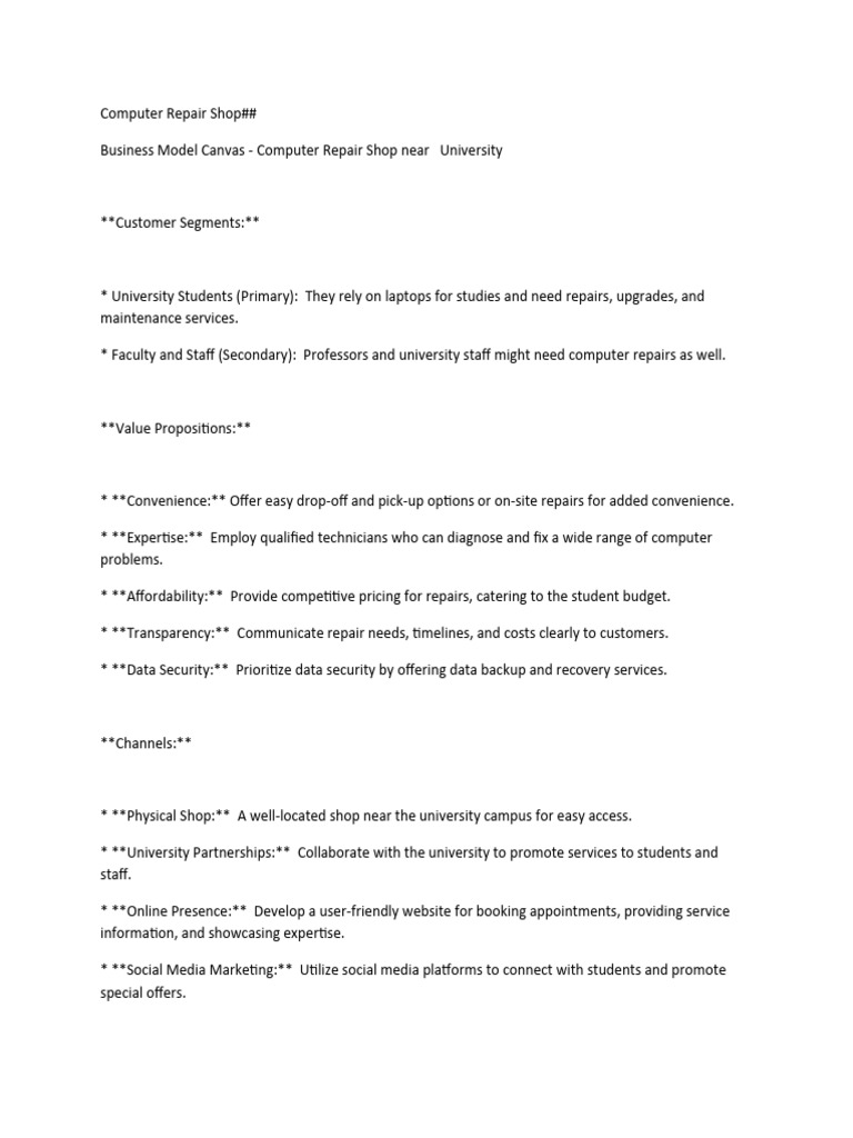 Computer Repair | PDF | Computer Hardware | Backup