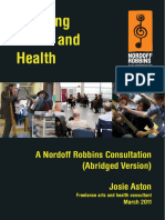 Nordoff Robbins - Music and Health Public Report
