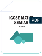 IGCSE Maths Seminar- BOOK 2-3