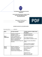 Matriz Fases de La Planificación