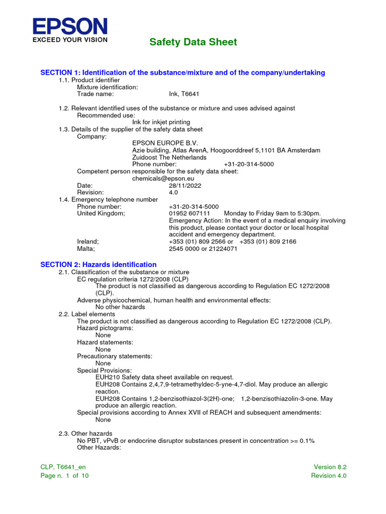 Ink Black | PDF | Dangerous Goods | Toxicity
